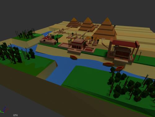 LowPoly ancient Egypt preview image